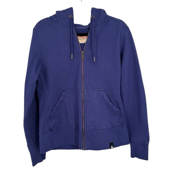 American Giant Classic Full Zip Hoodie Jacket Blue Women’s Size Large - Picture 1 of 9